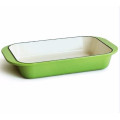 stylish cast iron enamel dish pan/baking dish with CE/EU/EEC/FDA